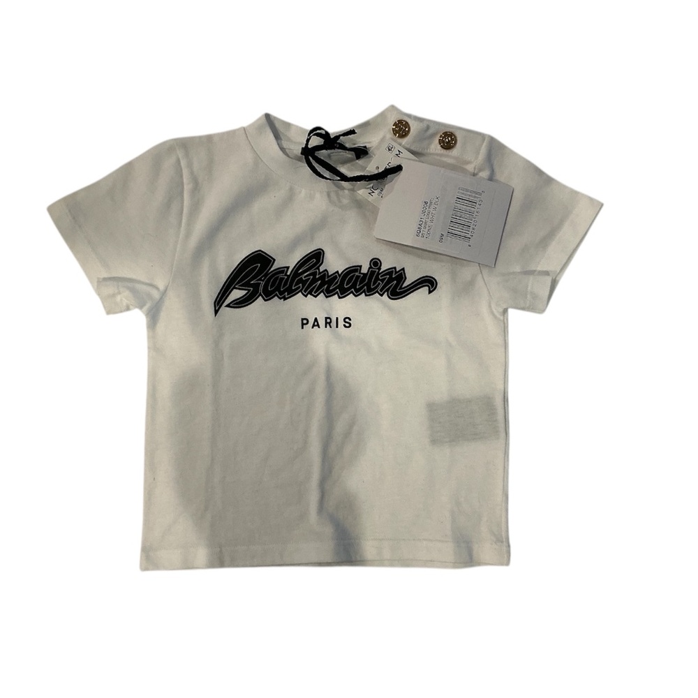 New Balmain Authentic 9 Month Old T-Shirt (MSRP $170) (A24)